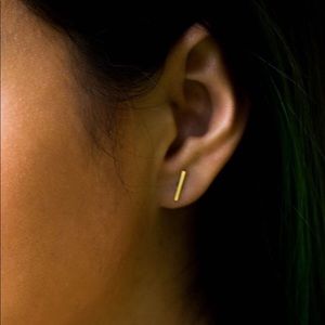 14k Gold Plated Bar Earrings ⭐️❗️2 for 15❗️⭐️